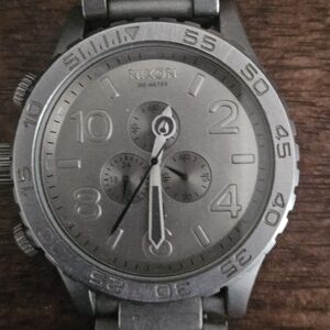 Nixon Silver Chronograph Watch